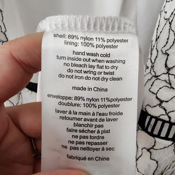 DB Studio David's Bridal White Floral Lace Sheath Dress Size 10 - Picture 14 of 15